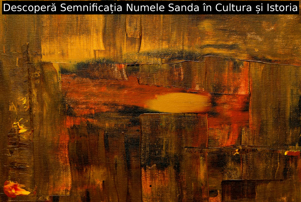 Descoperă Semnificația Numele Sanda în Cultura și Istoria